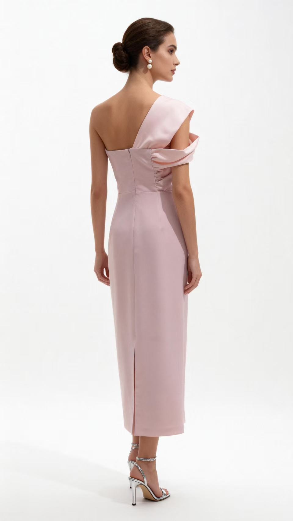 Light Pink One-Shoulder Dress