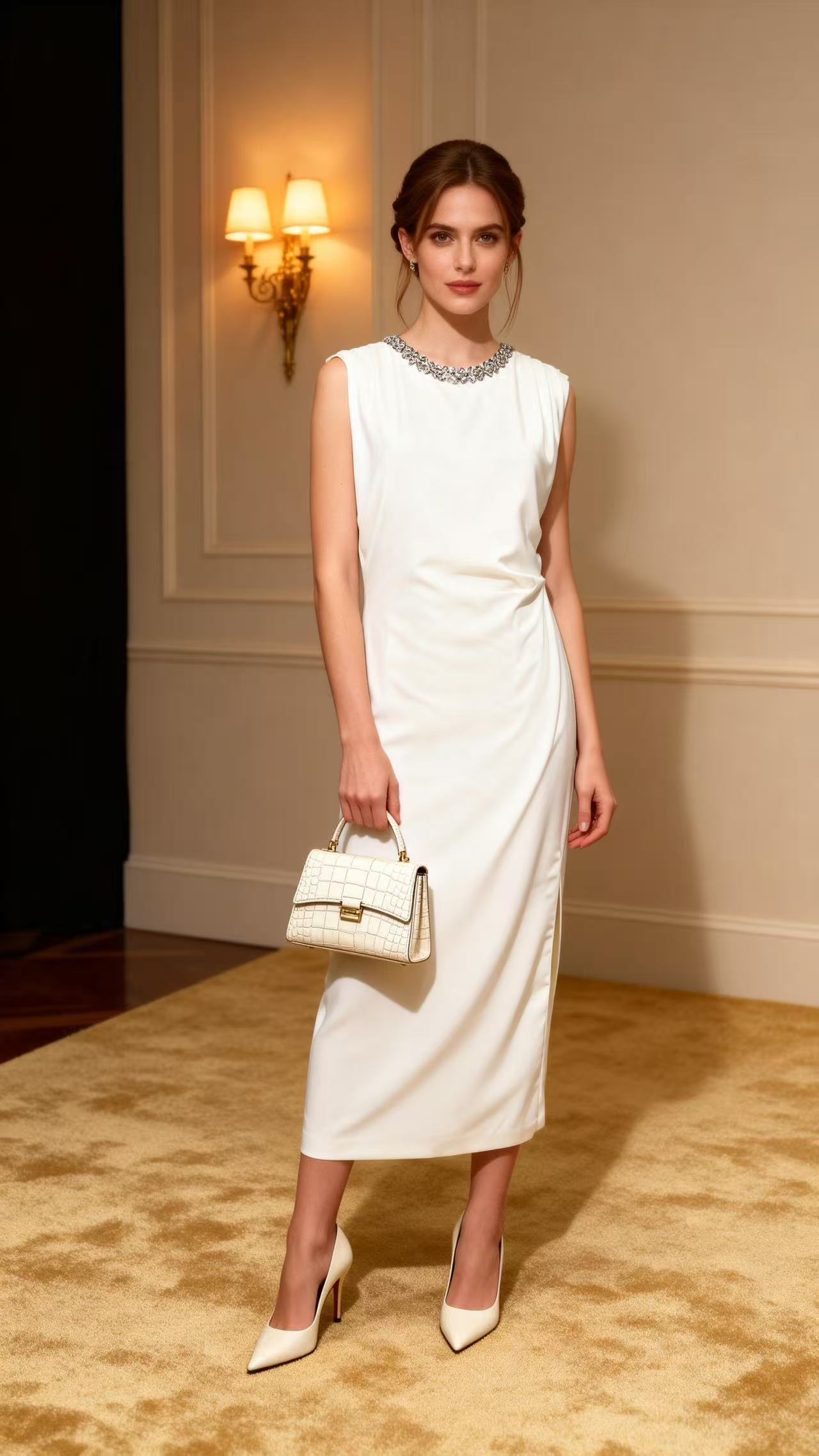 White Sleeveless Dress
