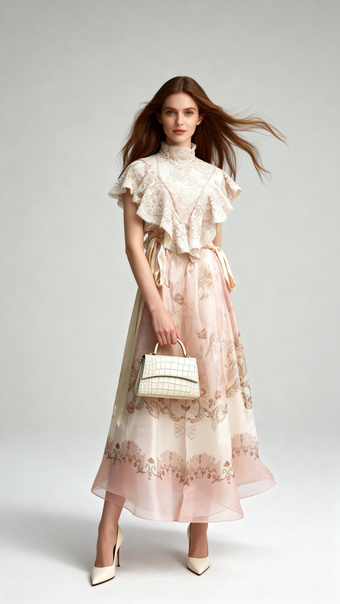 Light Apricot Lace Top