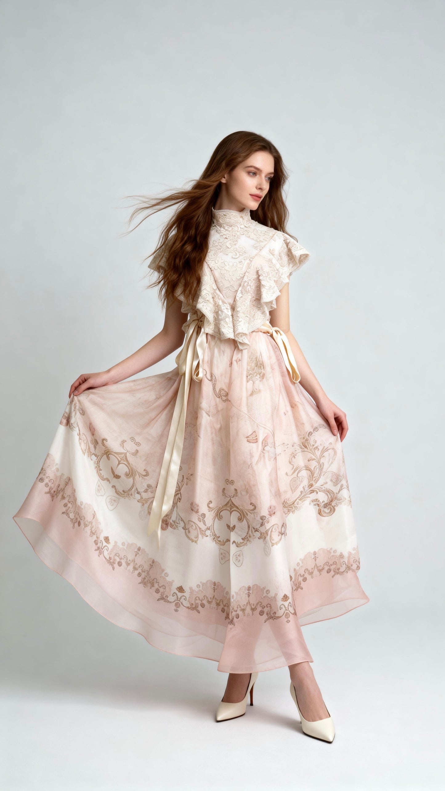 Light Apricot Lace Top
