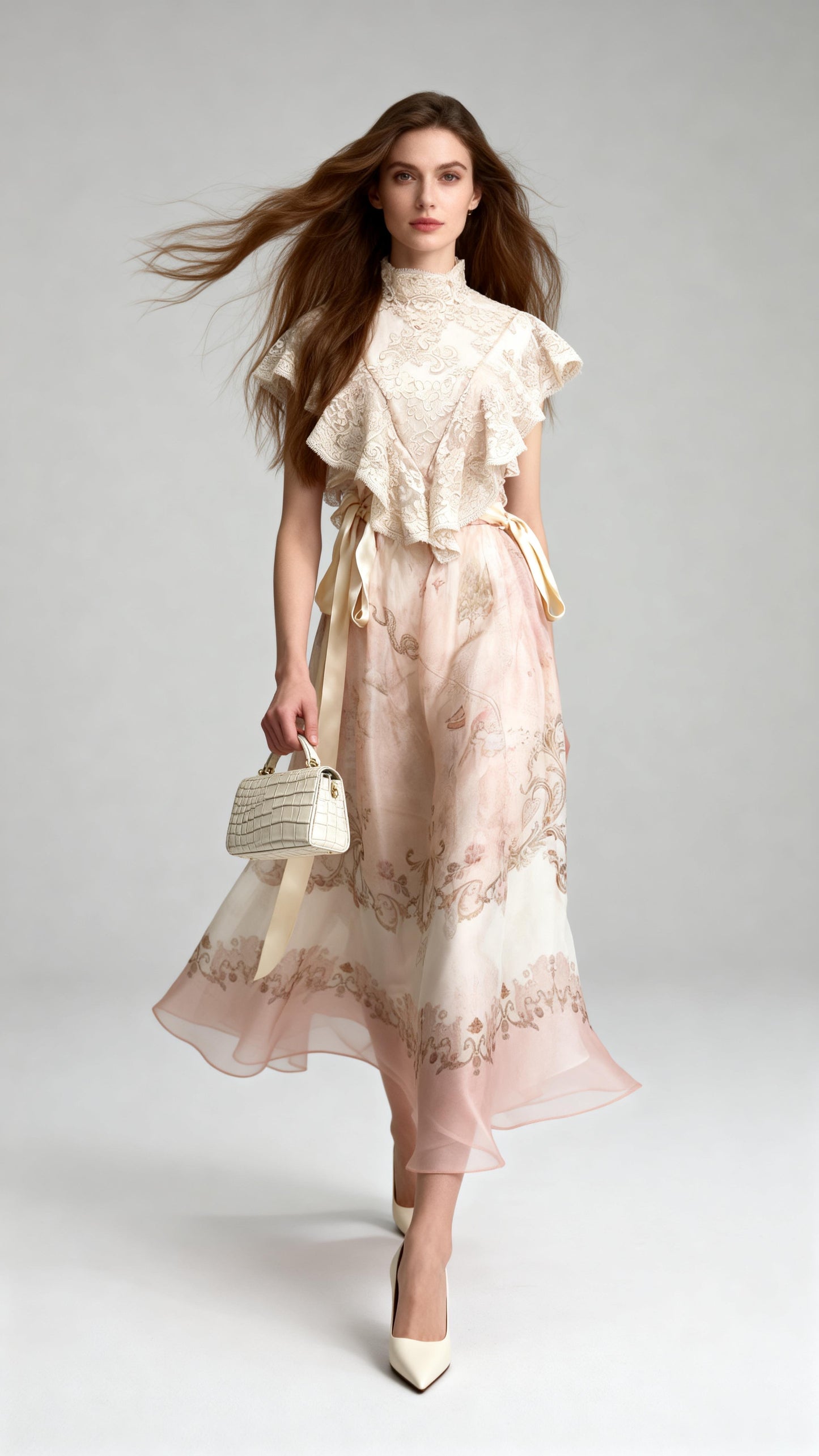 Light Apricot Lace Top