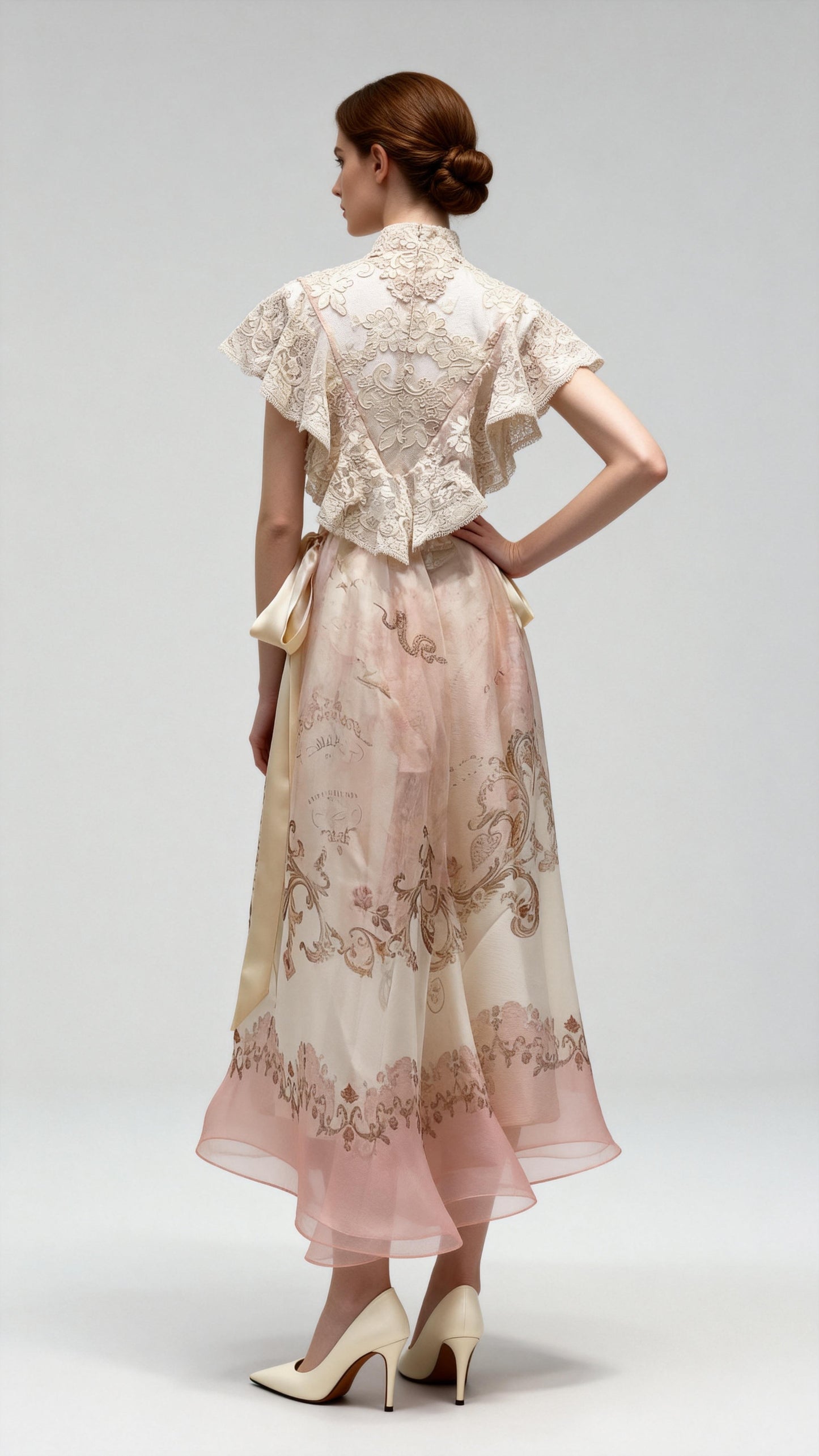 Light Apricot Lace Top
