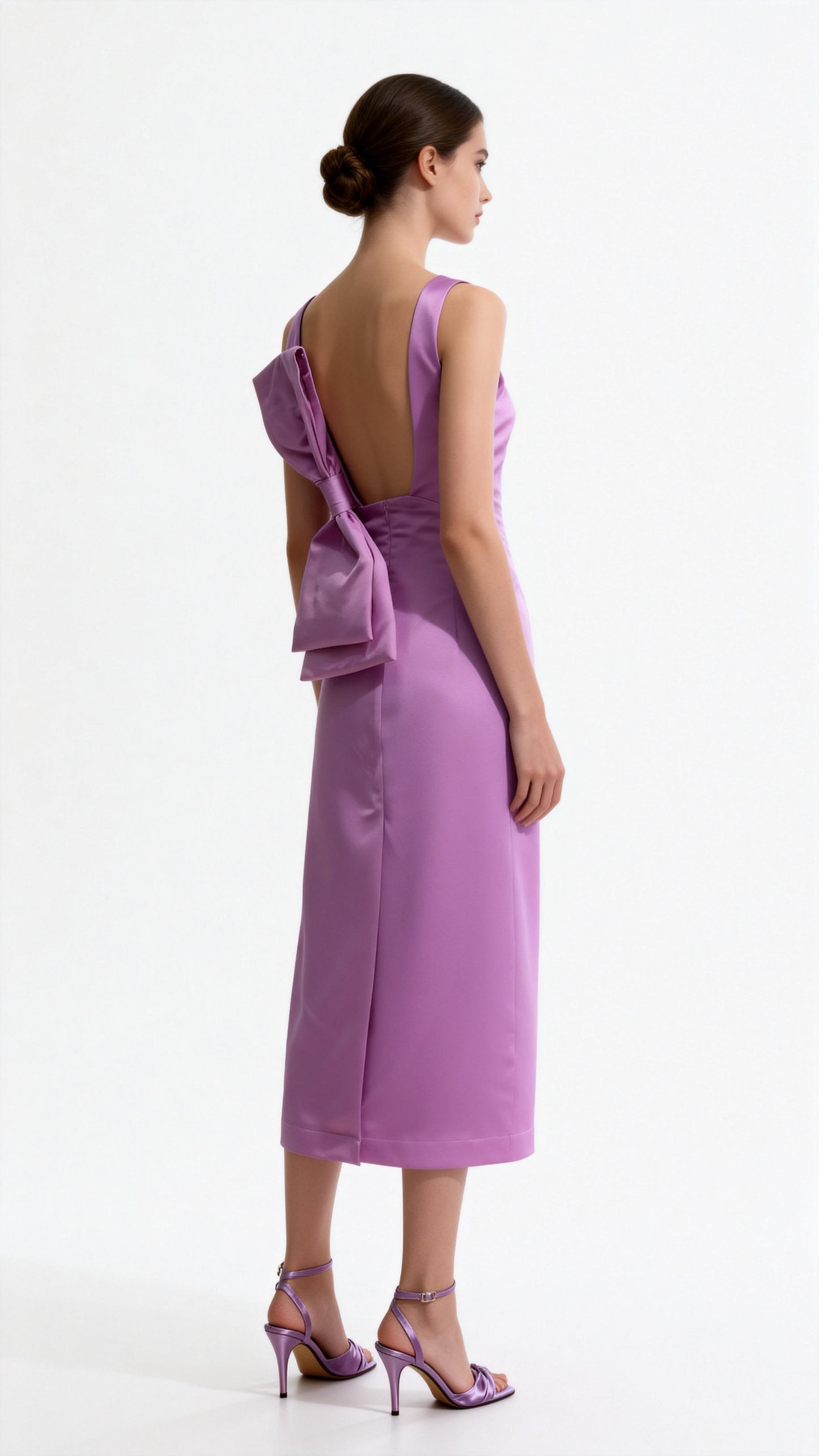 Halter Neck Waist-Cinched Dress