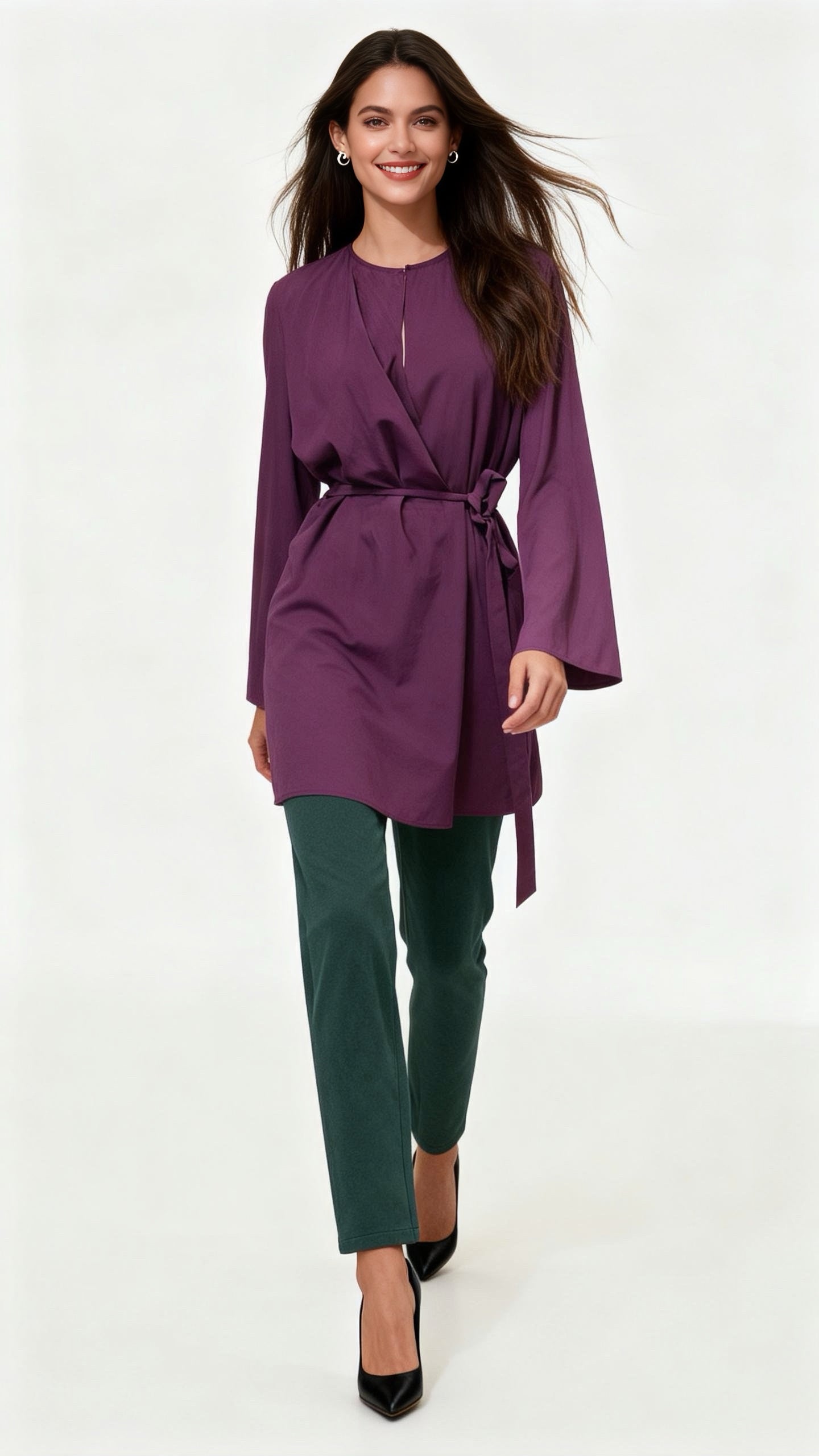 Emerald Green Cropped Pants