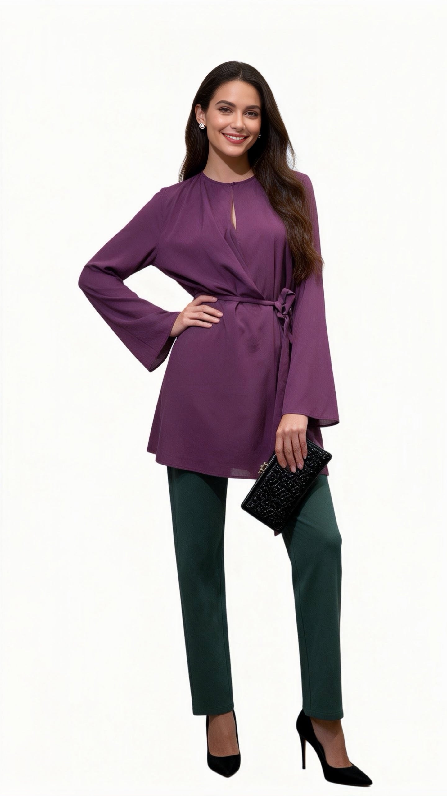 Emerald Green Cropped Pants