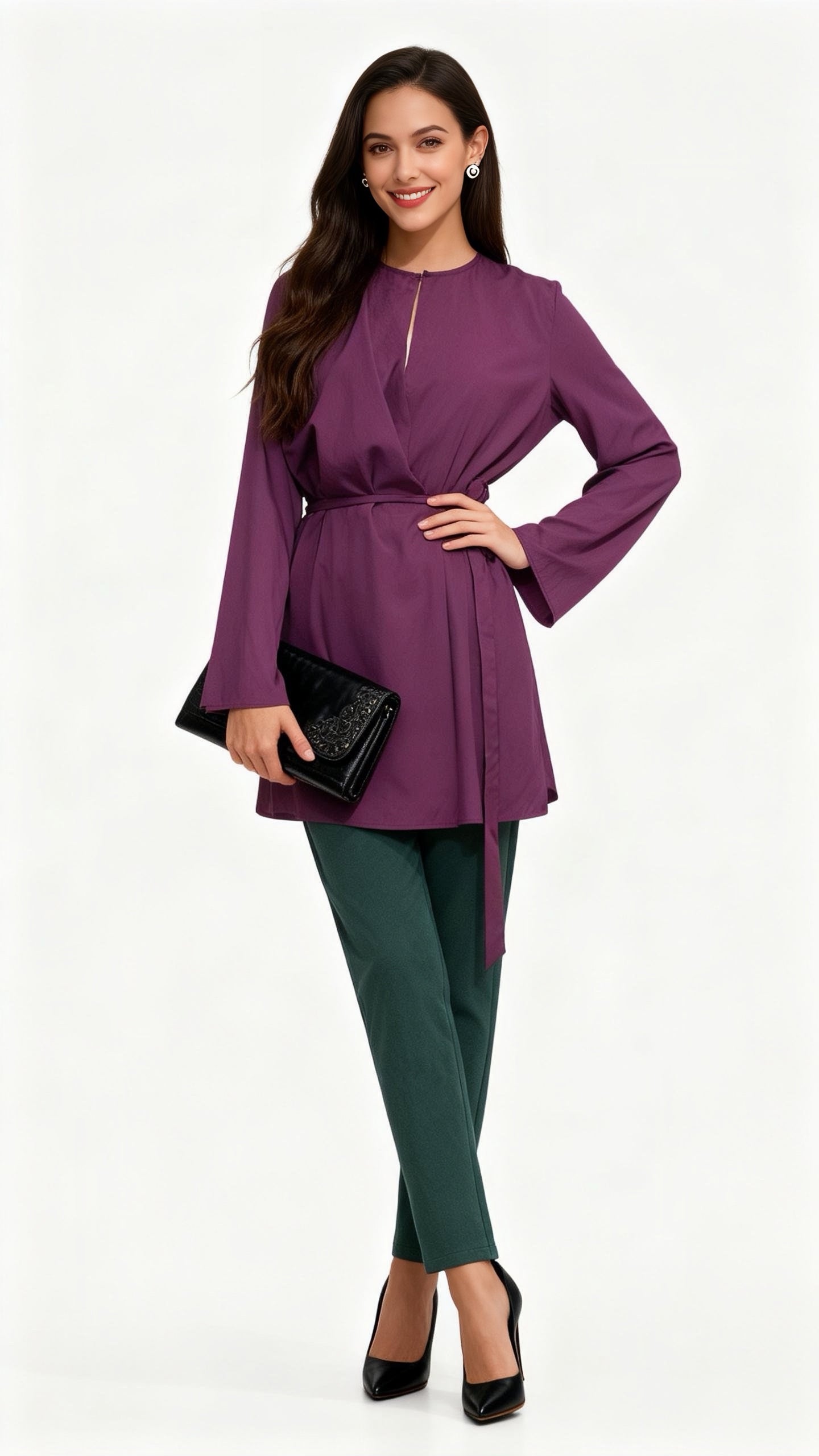 Emerald Green Cropped Pants