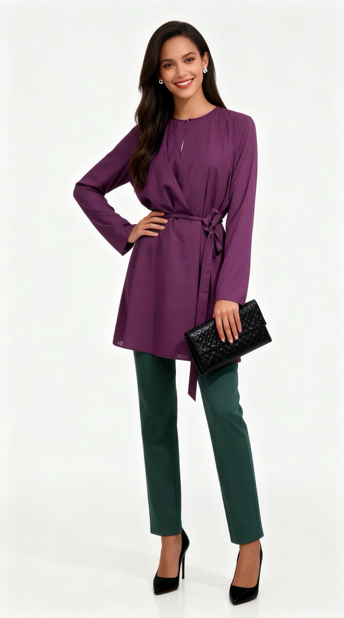Emerald Green Cropped Pants
