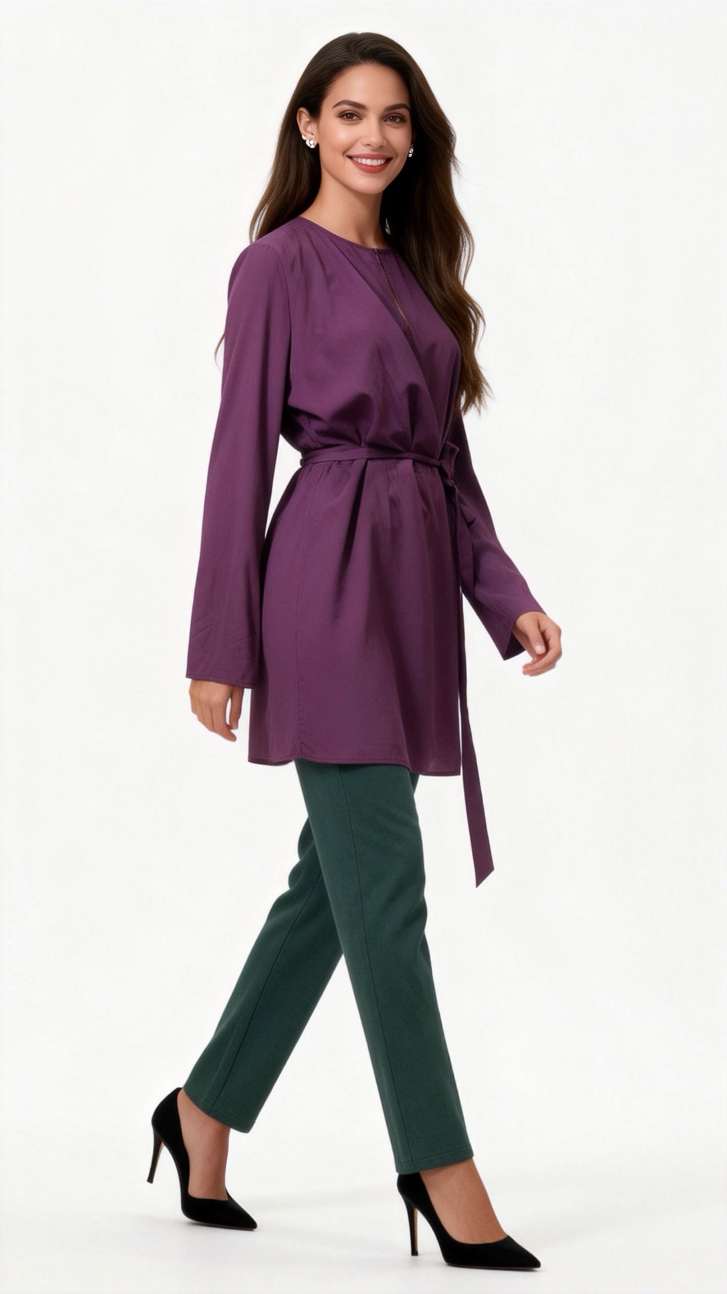 Emerald Green Cropped Pants